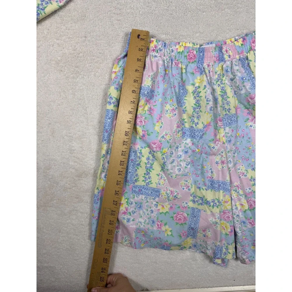 Napa Valley Floral Patchwork Set Womens 20W‎ Pastel Pink Blue Good Vintage 90s